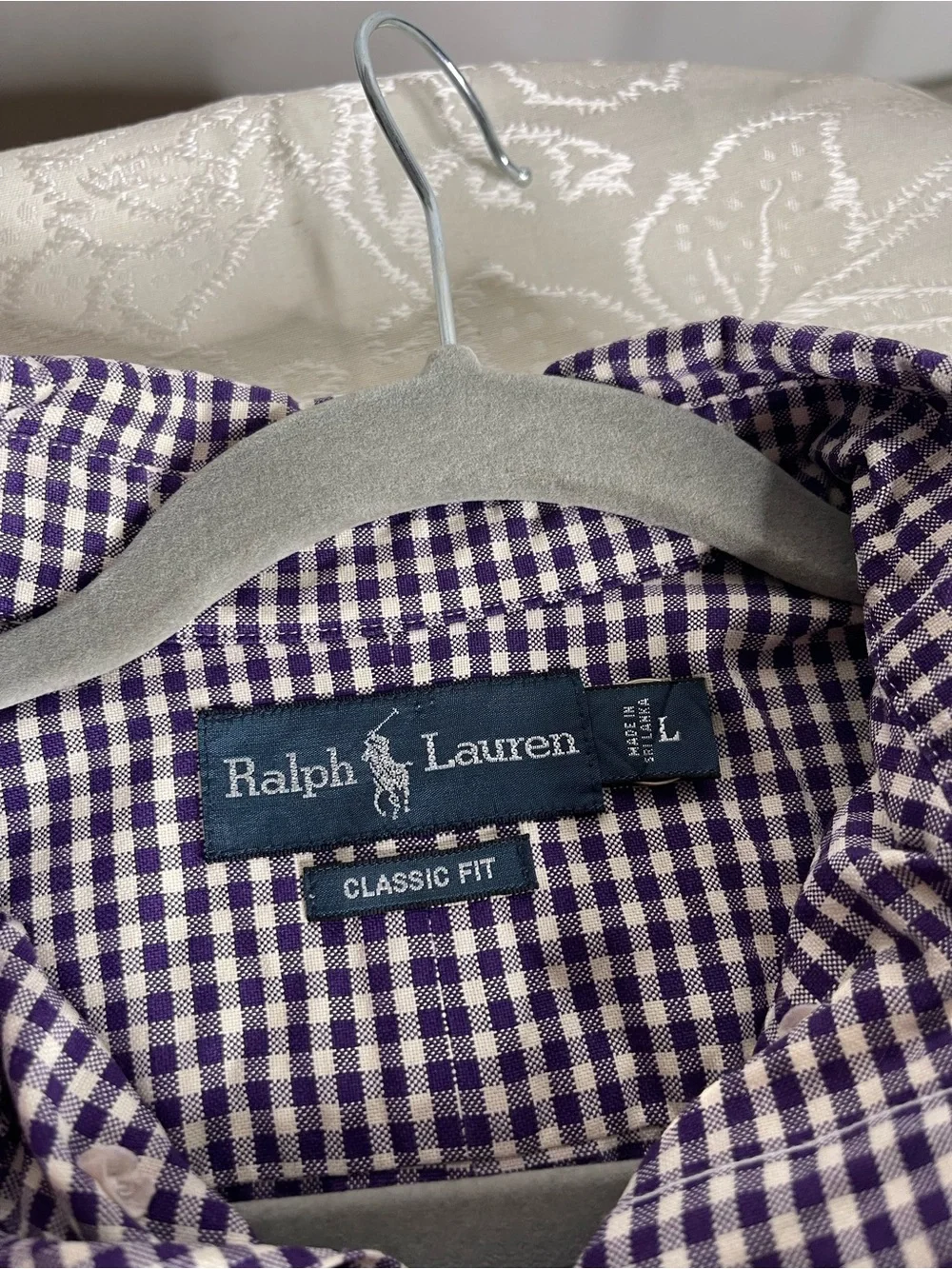 Polo by Ralph Lauren Purple Gingham Button-Down Shirt